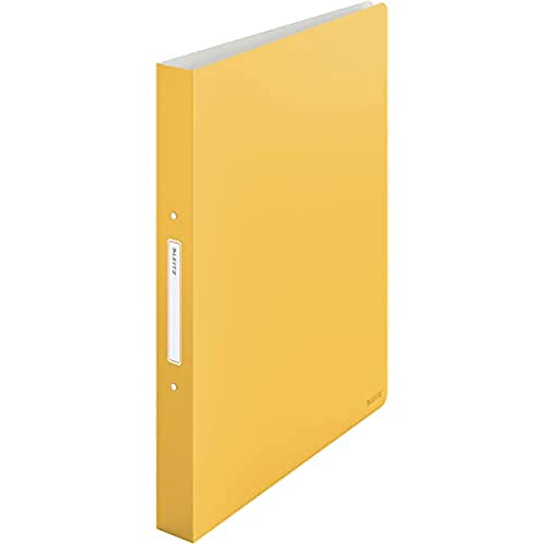 Leitz Ringbuch, 190 Blatt, 32mm Rückenbreite, Warmes Gelb, A4, Cosy-Serie, 42380019 von Leitz