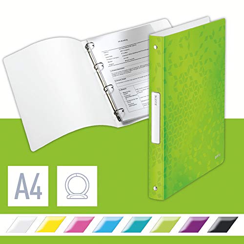Leitz Ringbuch, A4, 32 mm Rückenbreite, Für bis zu 190 Blatt, Grün, WOW, 42580054 Leitz Ringbuch, A4, 32 mm Rückenbreite, Für bis zu 190 Blatt, Grün, WOW, 42580054 von Leitz