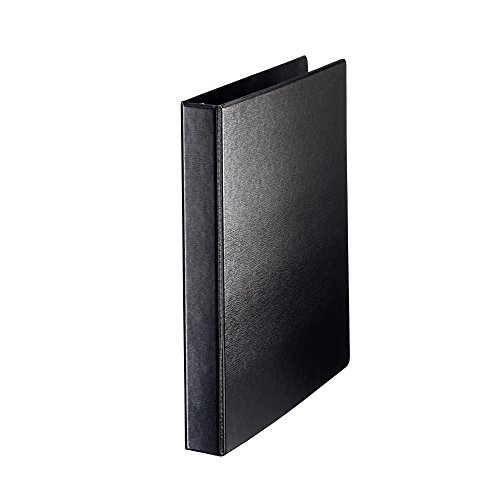 Leitz Ringbuch, A4, Überbreite, Für bis zu 180 Blätter, Mit SoftClick, Rückenbreite 4,2 cm, PP, Schwarz, 46010095 von Leitz