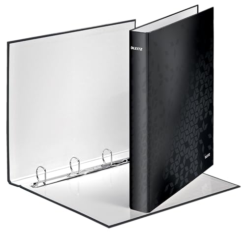 Leitz Ringbuch WOW A4+ 4DR 25 mm, schwarz Leitz Ringbuch WOW A4+ 4DR 25 mm, schwarz von Leitz