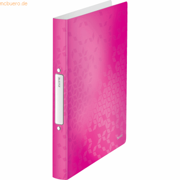 Leitz Ringbuch Wow A4 2 Ringe 25mm pink metallic von Leitz