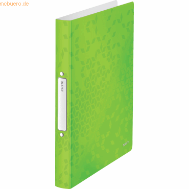 Leitz Ringbuch Wow A4 PP 2 Ringe 25mm grün von Leitz
