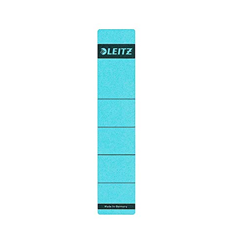 Leitz Rückenschild selbstklebend für Standard- und Hartpappe-Ordner, 10 Stück, 50 mm Rückenbreite, Kurzes und schmales Format, 39 x 192 mm, Papier, blau, 16430035 Leitz Rückenschild selbstklebend für Standard- und Hartpappe-Ordner, 10 Stück, 50 mm Rückenbreite, Kurzes und schmales Format, 39 x 192 mm, Papier, blau, 16430035 von Leitz