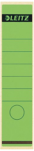 Leitz Rückenschild selbstklebend für Standard- und Hartpappe-Ordner, 100 Stück, 80 mm Rückenbreite, Langes und breites Format, 62 x 285 mm, Papier, grün, 16401055 Leitz Rückenschild selbstklebend für Standard- und Hartpappe-Ordner, 100 Stück, 80 mm Rückenbreite, Langes und breites Format, 62 x 285 mm, Papier, grün, 16401055 von Leitz