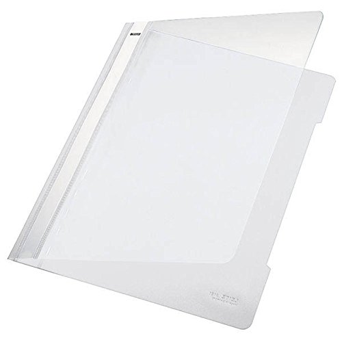 Leitz Schnellhefter Standard PVC, A4, weiß von Leitz