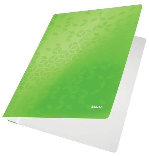 Leitz WOW A4 Schnellhefter, PP-laminierter Karton, Flachhefter mit 60 Blatt Kapazität, Grün, 30010054 Leitz WOW A4 Schnellhefter, PP-laminierter Karton, Flachhefter mit 60 Blatt Kapazität, Grün, 30010054 von Leitz