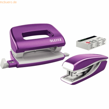 Leitz Schreibtisch-Set Nexxt Wow Heftgerät+Locher violett Leitz Schreibtisch-Set Nexxt Wow Heftgerät+Locher violett von Leitz