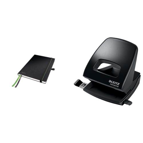 Leitz Set Complete Qualitäts-Notizbuch A5 kariert, 160 Seiten, 80 Blatt, Hardcover, 100 g/m² Papier NeXXt Recycle Locher, Für 30 Blatt, 100% recyclebar, Umweltfreundlich, 44770095 + 50030095 Leitz Set Complete Qualitäts-Notizbuch A5 kariert, 160 Seiten, 80 Blatt, Hardcover, 100 g/m² Papier NeXXt Recycle Locher, Für 30 Blatt, 100% recyclebar, Umweltfreundlich, 44770095 + 50030095 von Leitz