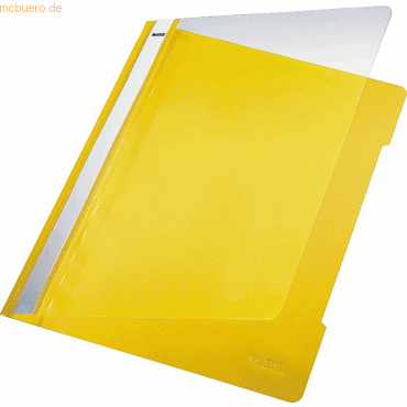 Leitz Sichthefter A4 PVC langes Beschriftungsfenster gelb von Leitz