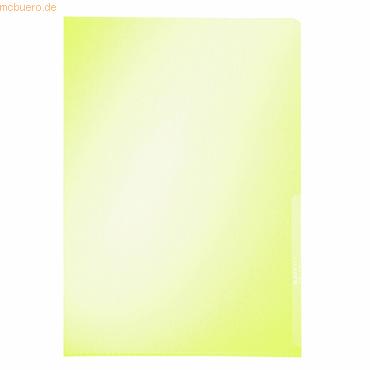10 x Leitz Sichthülle A4 PVC 150my gelb von Leitz