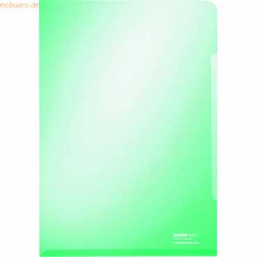 10 x Leitz Sichthülle A4 PVC 150my grün von Leitz