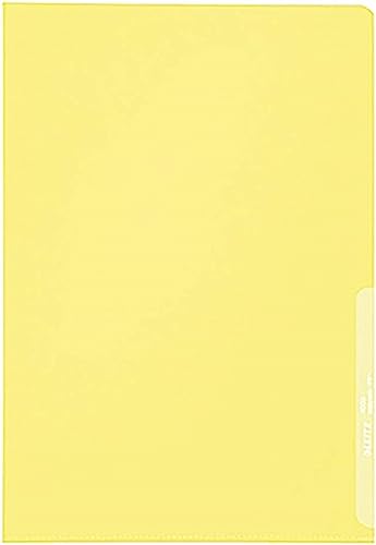 Leitz Sichthülle Standard, A4, PP, genarbt, dokumentenecht, gelb von Leitz