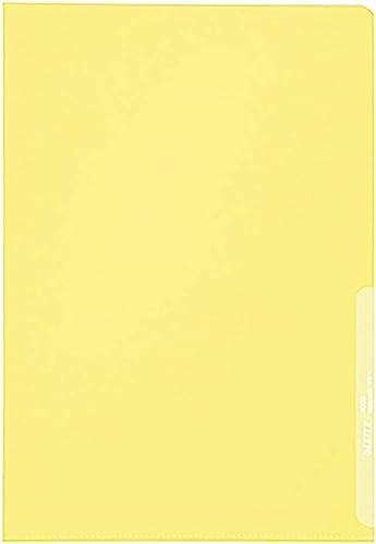 Leitz Sichthülle Standard, A4, PP, genarbt, dokumentenecht, gelb von Leitz