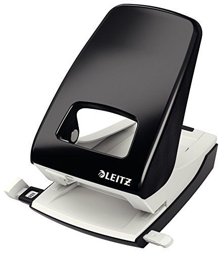Leitz Starker Büro Locher aus Metall, Für 40 Blatt, Anschlagschiene mit Formatangaben, Ergonomisches Design, schwarz, 51380095 Leitz Starker Büro Locher aus Metall, Für 40 Blatt, Anschlagschiene mit Formatangaben, Ergonomisches Design, schwarz, 51380095 von Leitz