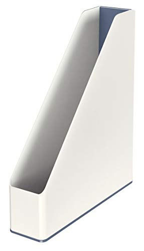 Leitz Stehsammler A4, 4er Pack, Zweifarbiges Design, Weiß/Grau, Duo Colour, WOW, 53621001 Leitz Stehsammler A4, 4er Pack, Zweifarbiges Design, Weiß/Grau, Duo Colour, WOW, 53621001 von Leitz