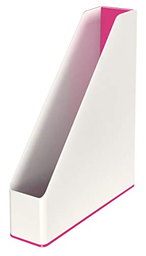 Leitz Stehsammler A4, 4er Pack, Zweifarbiges Design, Weiß/Pink, Duo Colour, WOW, 53621023 Leitz Stehsammler A4, 4er Pack, Zweifarbiges Design, Weiß/Pink, Duo Colour, WOW, 53621023 von Leitz