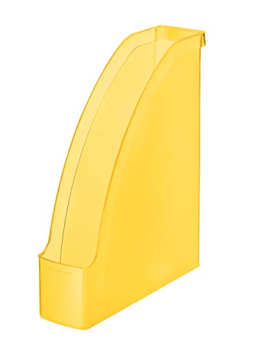 Leitz Stehsammler A4, Für Verwendung im Hoch- und Querformat, Gelb, Plus Serie, 24760010 von Leitz