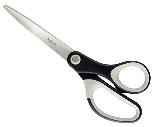 Leitz Titan Schere, Hochwertige Haushaltsschere mit ergonomischem Griff, Klingen aus rostfreiem Stahl, Für zu Hause, Büro und Schule, Länge 20,5 cm, Schwarz, 54176095 Leitz Titan Schere, Hochwertige Haushaltsschere mit ergonomischem Griff, Klingen aus rostfreiem Stahl, Für zu Hause, Büro und Schule, Länge 20,5 cm, Schwarz, 54176095 von Leitz
