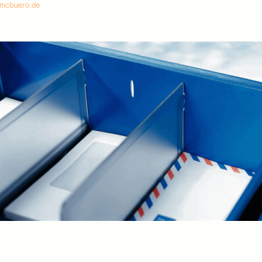 Leitz Trennwand für Ablagen Sorty grau transparent VE=2 Stück von Leitz