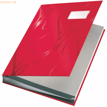 Leitz Unterschriftsmappe Design 18 Fächer rot von Leitz