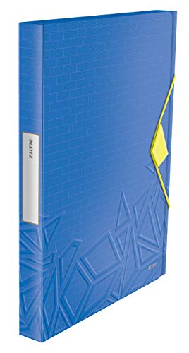 Leitz Urban Chic Ablagebox, Für bis zu 250 Blatt in A4 Format, Gummizugverschluss, Polypropylen, Blau, 39480032 Leitz Urban Chic Ablagebox, Für bis zu 250 Blatt in A4 Format, Gummizugverschluss, Polypropylen, Blau, 39480032 von Leitz