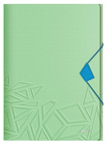 Leitz Urban Chic Eckspannermappe für bis zu 150 Blatt in A4 Format, Gummibandverschluss, Kunststoff, Grün, 46490050 Leitz Urban Chic Eckspannermappe für bis zu 150 Blatt in A4 Format, Gummibandverschluss, Kunststoff, Grün, 46490050 von Leitz