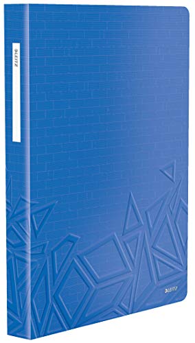 Leitz Urban Chic Sichtbuch in A4 Format, 80 Klarsichthüllen für 160 Blatt, Blau, 46520032 von Leitz