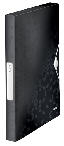 Leitz WOW Ablagebox für bis zu 250 Blatt, A4, Gummizugverschluss, Kunststoff, Schwarz, WOW, 46290095 Leitz WOW Ablagebox für bis zu 250 Blatt, A4, Gummizugverschluss, Kunststoff, Schwarz, WOW, 46290095 von Leitz