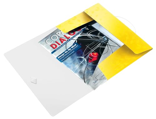 Leitz WOW Eckspannermappe aus Kunststoff, A4, Gummizugverschluss, Gelb, WOW, 45990016 Leitz WOW Eckspannermappe aus Kunststoff, A4, Gummizugverschluss, Gelb, WOW, 45990016 von Leitz