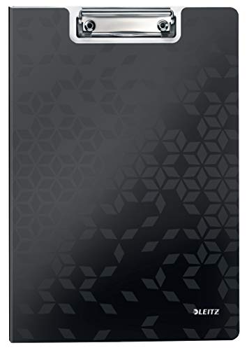 Leitz WOW A4 Klemmbrettmappe mit Abdeckung, Leichtes Polyfoam, Strapazierfähiges Klemmbrett mit Abdeckung, Für bis zu 80 Blatt, Schwarz, 41990095 Leitz WOW A4 Klemmbrettmappe mit Abdeckung, Leichtes Polyfoam, Strapazierfähiges Klemmbrett mit Abdeckung, Für bis zu 80 Blatt, Schwarz, 41990095 von Leitz