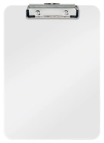 Leitz WOW A4 Klemmbrett, hochwertiges Klemmbrett aus Hartplastik, 80 Blatt Kapazität, Weiß, 39710001 Leitz WOW A4 Klemmbrett, hochwertiges Klemmbrett aus Hartplastik, 80 Blatt Kapazität, Weiß, 39710001 von Leitz