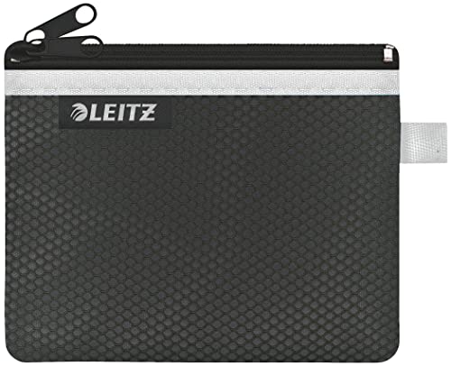Leitz WOW Mäppchen mit 2 Fächern, Leichtläufiger Reißverschluss, Abwaschbar, Ideales Nylon-Portemonnaie, Größe S, 14 x 10,5 cm, Schwarz, 40110095 Leitz WOW Mäppchen mit 2 Fächern, Leichtläufiger Reißverschluss, Abwaschbar, Ideales Nylon-Portemonnaie, Größe S, 14 x 10,5 cm, Schwarz, 40110095 von Leitz