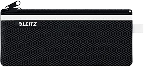 Leitz WOW Mäppchen mit 2 Fächern, Leichtläufiger Reißverschluss, Abwaschbar, Ideales Nylon-Stifteetui, Größe M, 21 x 8,5 cm, Schwarz, 40120095 Leitz WOW Mäppchen mit 2 Fächern, Leichtläufiger Reißverschluss, Abwaschbar, Ideales Nylon-Stifteetui, Größe M, 21 x 8,5 cm, Schwarz, 40120095 von Leitz
