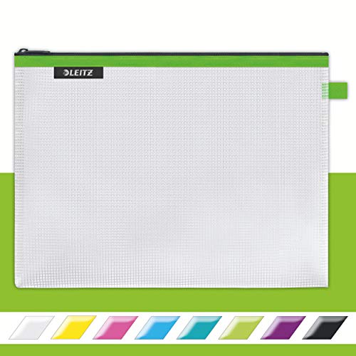 Leitz WOW Reise Zip-Beutel, durchsichtig, Ideal zur Organisation auf Reisen und im Handgepäck, Kosmetiktasche, Groß, 30 x 23 cm, Grün, 40260054 Leitz WOW Reise Zip-Beutel, durchsichtig, Ideal zur Organisation auf Reisen und im Handgepäck, Kosmetiktasche, Groß, 30 x 23 cm, Grün, 40260054 von Leitz