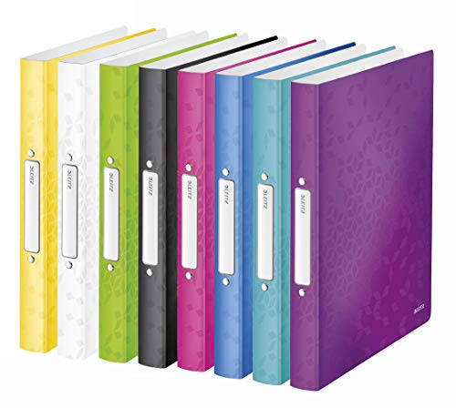 Leitz WOW Ringbuch für bis zu 190 Blatt, A4, 25 mm Rückenbreite, 2 D-Ring Mechanik (8 Farben) von Leitz