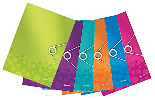 Leitz WOW Serie (Farbe: sortiert, Eckordner | DIN A4 | 6 Stück) von Leitz