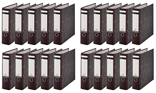 Leitz hochwertiger Ordner 180°, breit | 20er Pack, braun, 1 Leitz hochwertiger Ordner 180°, breit | 20er Pack, braun, 1 von Leitz