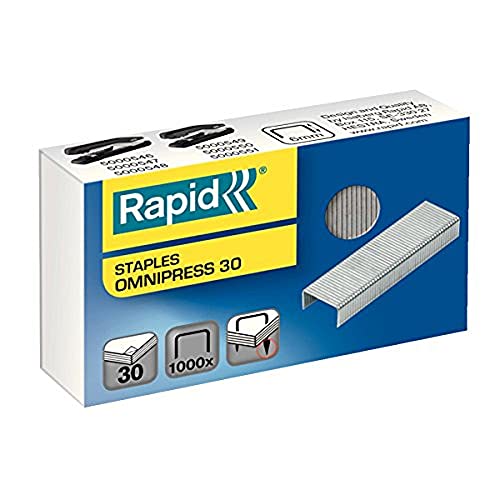 Rapid 5000559 Omnipress 30 verzinkt Heftklammern 1000 Stück von Rapid