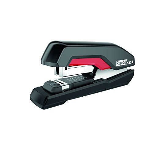 Rapid Tacker, 50 Blatt Kapazität, Flachheftgerät, Schwarz/Rot, Ergonomisch, Kunststoff, S50, 5000544 Rapid Tacker, 50 Blatt Kapazität, Flachheftgerät, Schwarz/Rot, Ergonomisch, Kunststoff, S50, 5000544 von Rapid