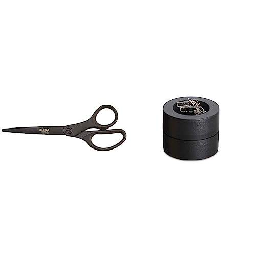 Schere Titan Anti-Haft 180mm SB sw & MAUL Klammernspender MAULpro | Schreibtisch Organizer zur Aufbewahrung von Büroklammern Schere Titan Anti-Haft 180mm SB sw & MAUL Klammernspender MAULpro | Schreibtisch Organizer zur Aufbewahrung von Büroklammern von Leitz