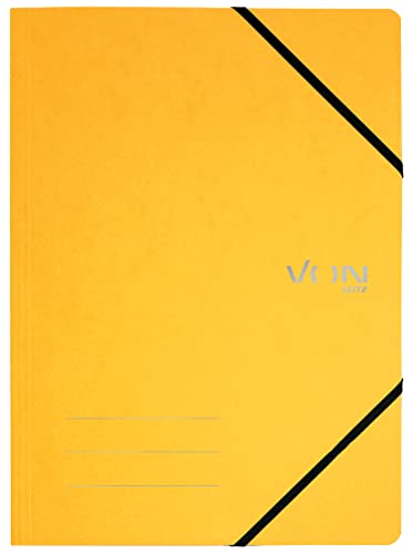VON Leitz 5er Pack Dokumentenmappe A4, Mit Gummibandverschluss, Karton, Für 150 Blatt, leichte Projekt- & Papieraufbewahrung, Für Schule, Studium & Zuhause, Gelb, 30110015 VON Leitz 5er Pack Dokumentenmappe A4, Mit Gummibandverschluss, Karton, Für 150 Blatt, leichte Projekt- & Papieraufbewahrung, Für Schule, Studium & Zuhause, Gelb, 30110015 von Leitz