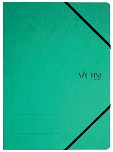 VON Leitz 5er Pack Dokumentenmappe A4, Mit Gummibandverschluss, Karton, Für 150 Blatt, leichte Projekt- & Papieraufbewahrung, Für Schule, Studium & Zuhause, Grün, 30110055 VON Leitz 5er Pack Dokumentenmappe A4, Mit Gummibandverschluss, Karton, Für 150 Blatt, leichte Projekt- & Papieraufbewahrung, Für Schule, Studium & Zuhause, Grün, 30110055 von Leitz