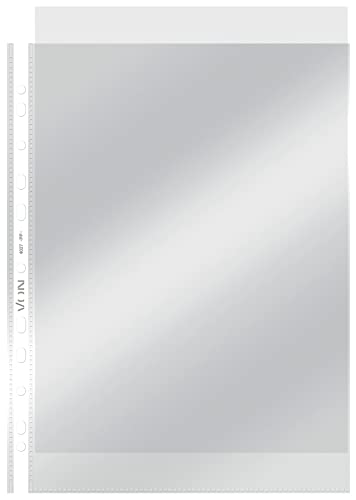 VON Leitz 10 x 10er Pack Transparente Prospekthülle A4, 55 Mikron, Öffnung oben, Hochwertiger, Transparenter Kunststoff, Säurefrei, Gelocht, Für Unterlagen & Dokumente, 40273003 VON Leitz 10 x 10er Pack Transparente Prospekthülle A4, 55 Mikron, Öffnung oben, Hochwertiger, Transparenter Kunststoff, Säurefrei, Gelocht, Für Unterlagen & Dokumente, 40273003 von Leitz