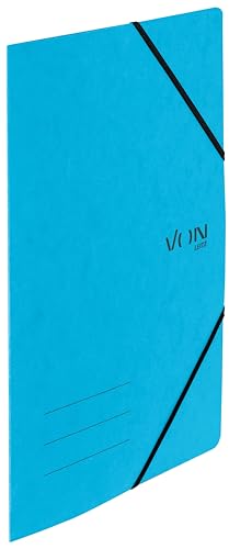 VON Leitz 5er Pack Dokumentenmappe A4, Mit Gummibandverschluss, Karton, Für 150 Blatt, leichte Projekt- & Papieraufbewahrung, Studium & Zuhause, Hellblau, 30110030 VON Leitz 5er Pack Dokumentenmappe A4, Mit Gummibandverschluss, Karton, Für 150 Blatt, leichte Projekt- & Papieraufbewahrung, Studium & Zuhause, Hellblau, 30110030 von Leitz