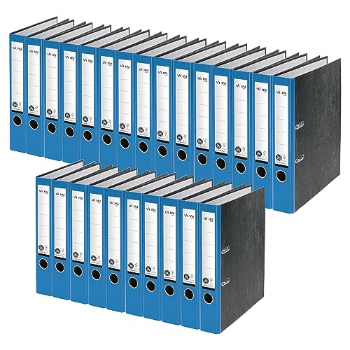 VON Leitz Ordner A4, 25er Pack, 100 % Recyclingpapier, 50 mm Rückenbreite, Für 350 Blatt, Blauer Engel & FSC-zertifiziert, Für Schule, Studium & Zuhause, Blau, 10540035 VON Leitz Ordner A4, 25er Pack, 100 % Recyclingpapier, 50 mm Rückenbreite, Für 350 Blatt, Blauer Engel & FSC-zertifiziert, Für Schule, Studium & Zuhause, Blau, 10540035 von Leitz
