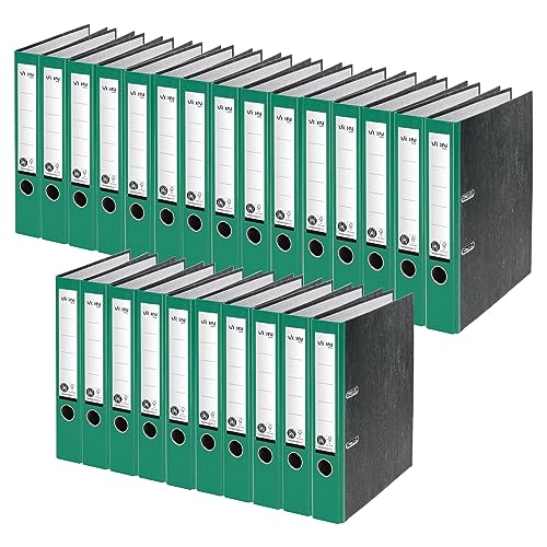 VON Leitz Ordner A4, 25er Pack, 100 % Recyclingpapier, 50 mm Rückenbreite, Für 350 Blatt, Blauer Engel & FSC-zertifiziert, Für Schule, Studium & Zuhause, Grün, 10540055 VON Leitz Ordner A4, 25er Pack, 100 % Recyclingpapier, 50 mm Rückenbreite, Für 350 Blatt, Blauer Engel & FSC-zertifiziert, Für Schule, Studium & Zuhause, Grün, 10540055 von Leitz