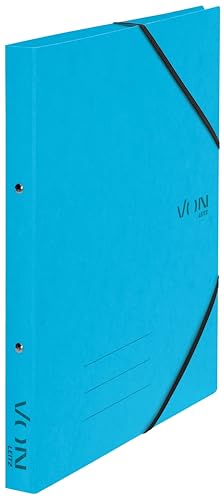 VON Leitz Ringbuch A4, Karton, Mit 2 Ringen und Gummibandverschluss, 25 mm Rückenbreite, Für 140 Blatt, Ringmechanik, Für Schule, Studium & Zuhause, 5 Stück, Hellblau, 30120030 VON Leitz Ringbuch A4, Karton, Mit 2 Ringen und Gummibandverschluss, 25 mm Rückenbreite, Für 140 Blatt, Ringmechanik, Für Schule, Studium & Zuhause, 5 Stück, Hellblau, 30120030 von Leitz