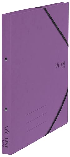 VON Leitz Ringbuch A4, Karton, Mit 2 Ringen und Gummibandverschluss, 25 mm Rückenbreite, Für 140 Blatt, Ringmechanik, Für Schule, Studium & Zuhause, 5 Stück, Violett, 30120065 VON Leitz Ringbuch A4, Karton, Mit 2 Ringen und Gummibandverschluss, 25 mm Rückenbreite, Für 140 Blatt, Ringmechanik, Für Schule, Studium & Zuhause, 5 Stück, Violett, 30120065 von Leitz
