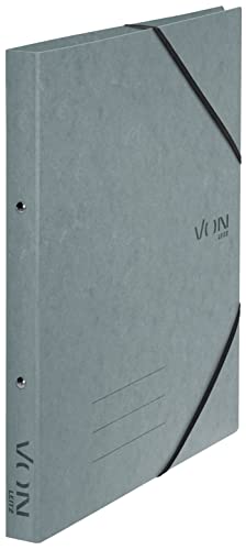 VON Leitz Ringbuch A4, Mit 2 Ringen, Gummibandverschluss, Karton, 25 mm Rückenbreite, Für 140 Blatt, Ringordner für Schule, Studium & Haushalt, 5 Stück, Grau, 30120085 VON Leitz Ringbuch A4, Mit 2 Ringen, Gummibandverschluss, Karton, 25 mm Rückenbreite, Für 140 Blatt, Ringordner für Schule, Studium & Haushalt, 5 Stück, Grau, 30120085 von Leitz