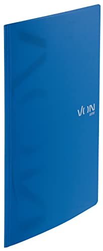 VON Leitz 10er Pack Schnellhefter A4, PP Kunststoff, Für 100 Blatt, Leichter Softcover-Ordner mit modernem VON-Aufdruck, Für Schule & Zuhause, Blau, 46790035 von Leitz